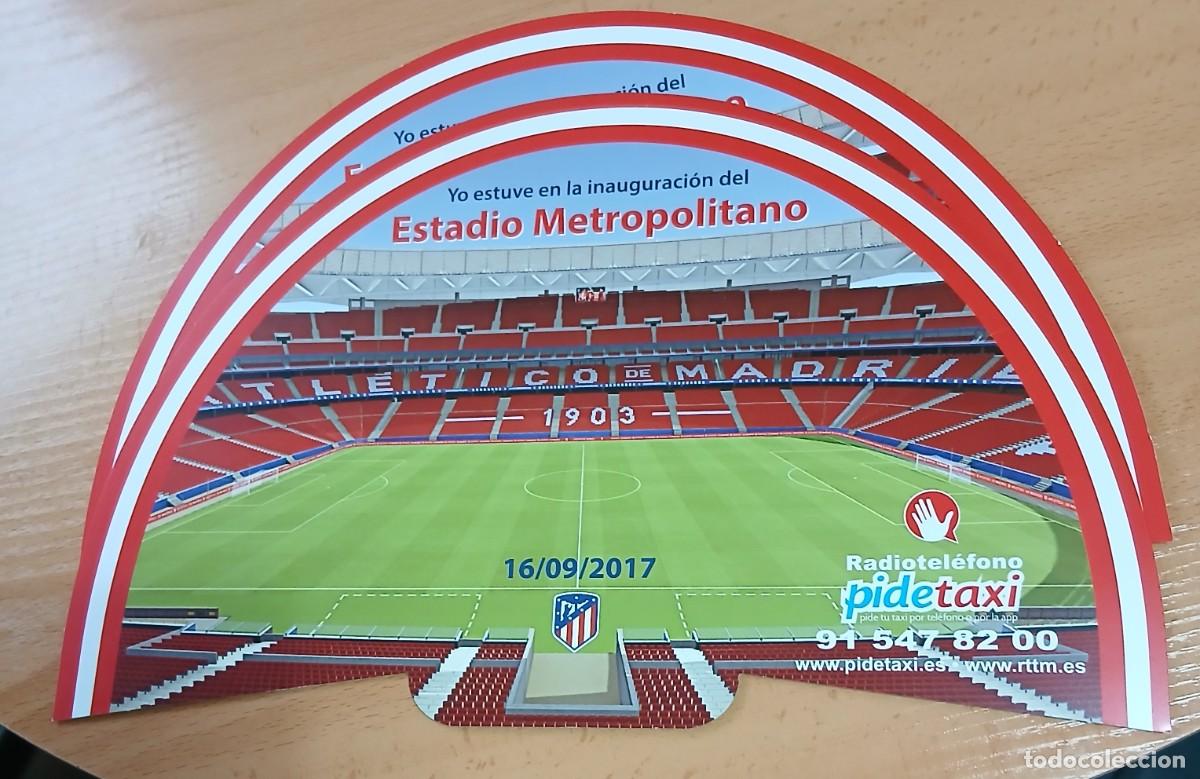 Otros Art&iacute;culos de Coleccionismo en Papel: Abanicos 16-9-2017 estadio METROPOLITANO (35x20 cms) 2 abanicos (peso0,1kg)