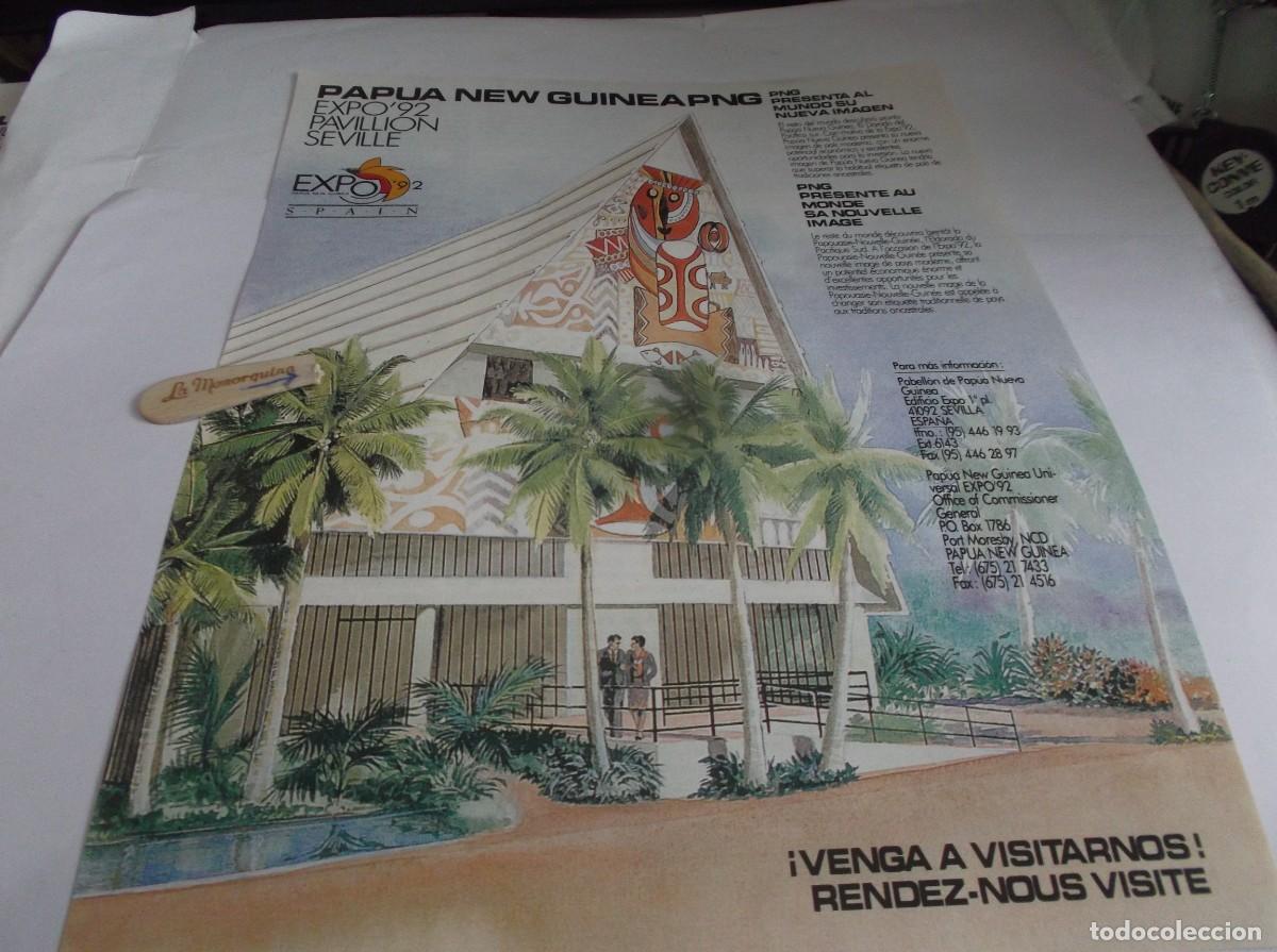 Otros Art&iacute;culos de Coleccionismo en Papel: RECORTE A&Ntilde;O 1992(SEVILLA)PABELL&Oacute;N DE PAP&Uacute;A NUEVA GUINEA- &iexcl; VENGA A VISITARNOS ! - SEVILLA - EXPO-92