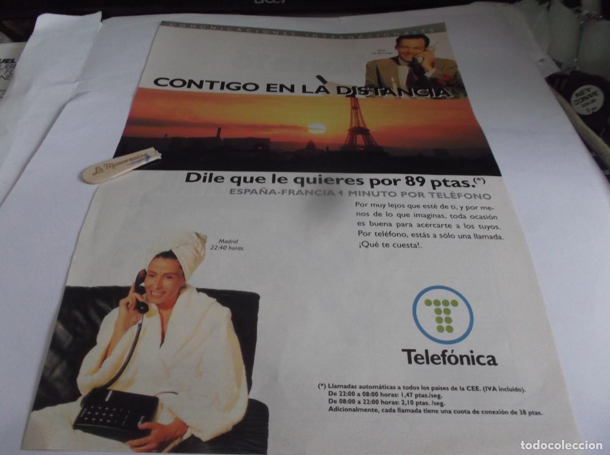 Otros Art&iacute;culos de Coleccionismo en Papel: RECORTE PUBLICIDAD A&Ntilde;O 1992- TELEF&Oacute;NICA .- COMUNICACIONES INTERNACIONALES