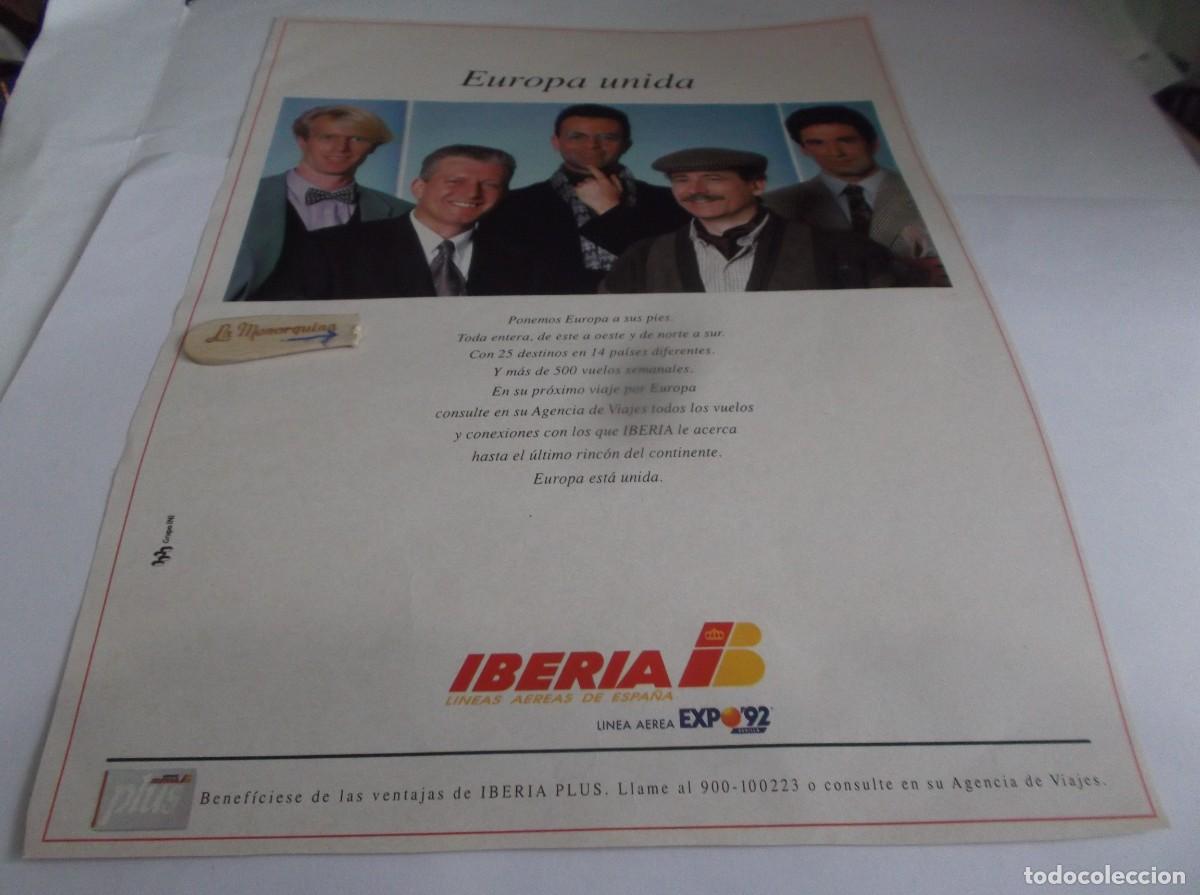 Otros Art&iacute;culos de Coleccionismo en Papel: RECORTE A&Ntilde;O 1992(SEVILLA)EUROPA UNIDA- IBERIA(LINEAS A&Eacute;REAS DE ESPA&Ntilde;A) - LINEA A&Eacute;REA EXPO-92