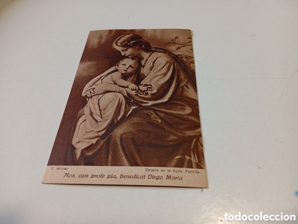Otros Art&iacute;culos de Coleccionismo en Papel: Postal antigua o estampa religiosa virgen mar&iacute;a