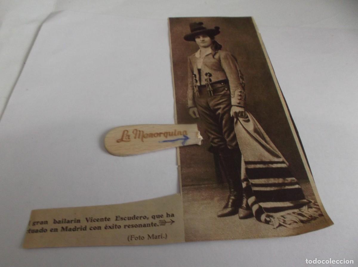 Otros Art&iacute;culos de Coleccionismo en Papel: RECORTE A&Ntilde;O 1929(FLAMENCO)EL GRAN BAILARIN VICENTE ESCUDEROA,ACT&Uacute;A EN MADRID CON &Eacute;XITO (FOTO MAR&Iacute;)