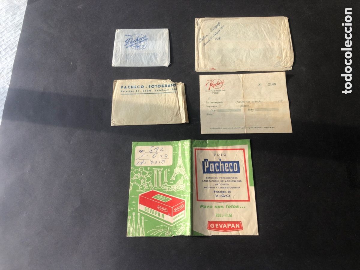 Outros artigos de papel: Antiguo y raro lote foto PACHECO VIGO