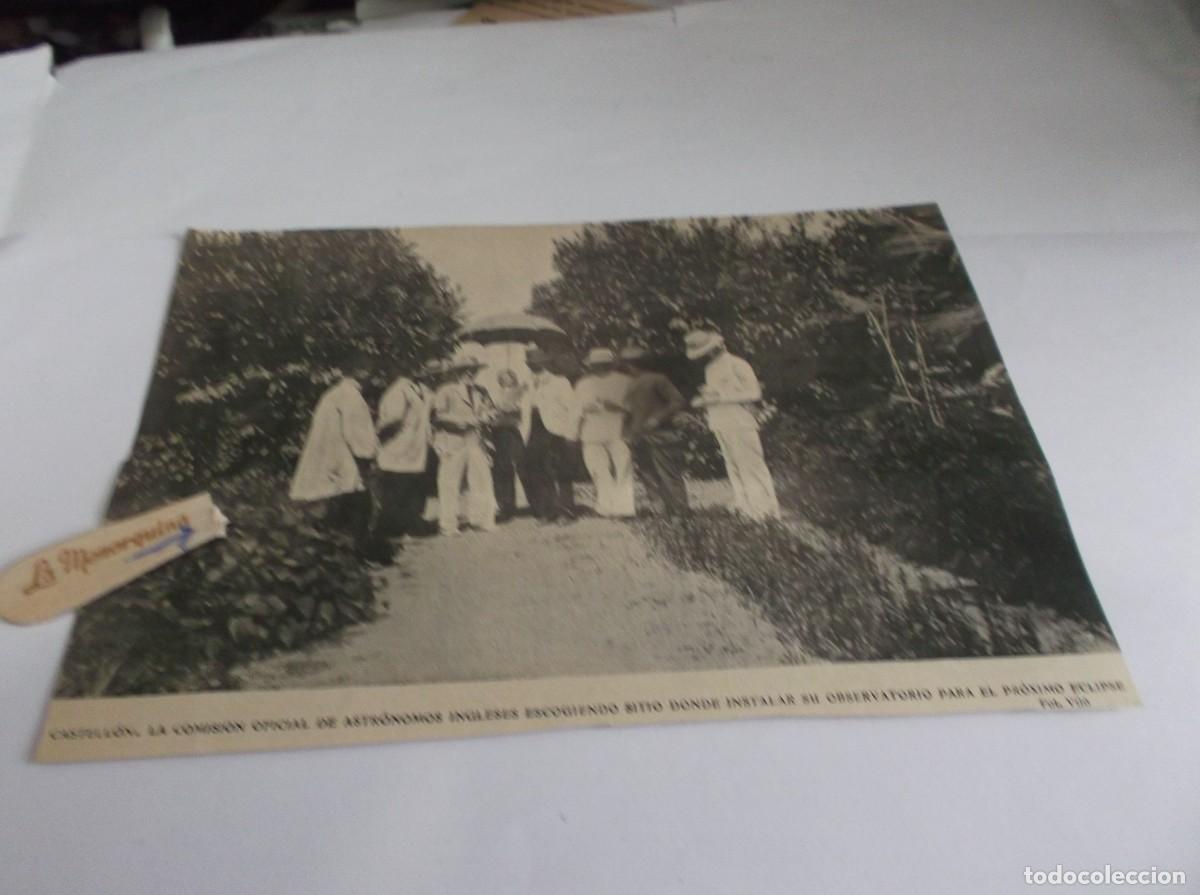 Otros Art&iacute;culos de Coleccionismo en Papel: RECORTE A&Ntilde;O 1905(CASTELL&Oacute;N)COMISI&Oacute;N DE ASTR&Oacute;NOMOS,BUSCAN SITIO DONDE INSTALAR OBSERVATORIO(FOT.VIL&Oacute;)