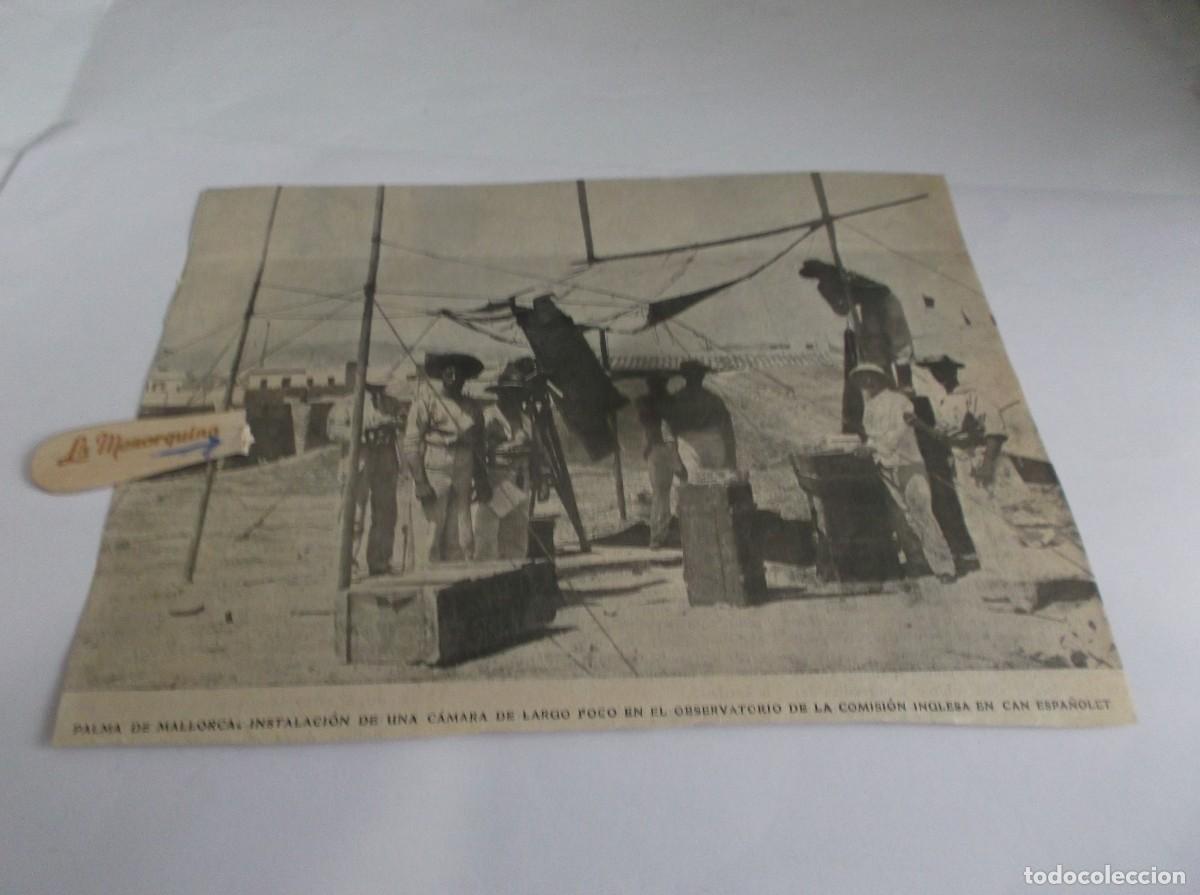 Otros Art&iacute;culos de Coleccionismo en Papel: RECORTE A&Ntilde;O 1905(PALMA DE MALLORCA)INSTALACI&Oacute;N C&Aacute;MARA D LARGO FOCO EN OBSERVATORIO EN CAN ESPA&Ntilde;OLET