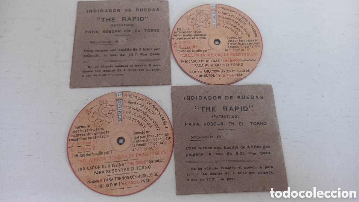 Otros Art&iacute;culos de Coleccionismo en Papel: THE RAPID. Lote dos discos troquelados m&oacute;viles