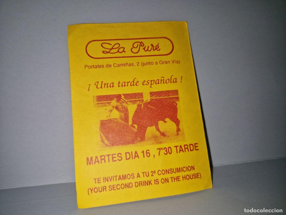 Otros Art&iacute;culos de Coleccionismo en Papel: ENTRADA INVITACION DISCOTECA LA PURE, SALAMANCA
