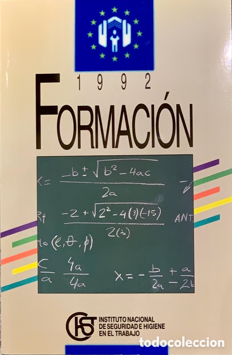 Otros Art&iacute;culos de Coleccionismo en Papel: Folleto. Formaci&oacute;n 1992. Instituto Nacional de Seguridad e Higiene en el Trabajo.