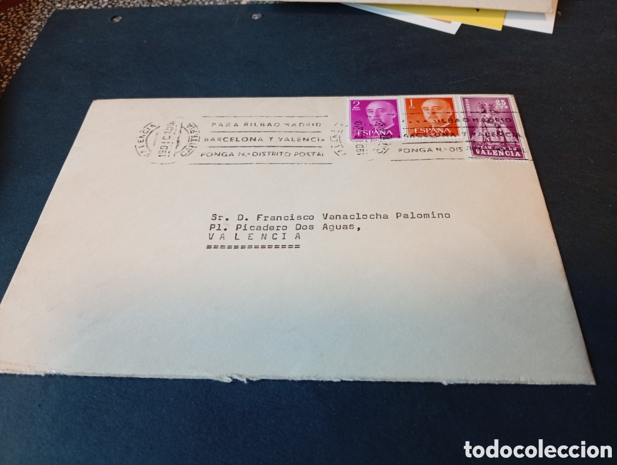 Otros Art&iacute;culos de Coleccionismo en Papel: Sobre circulado con sellos, sociedad an&oacute;nima Valenciana de Estacionamientos, Valencia