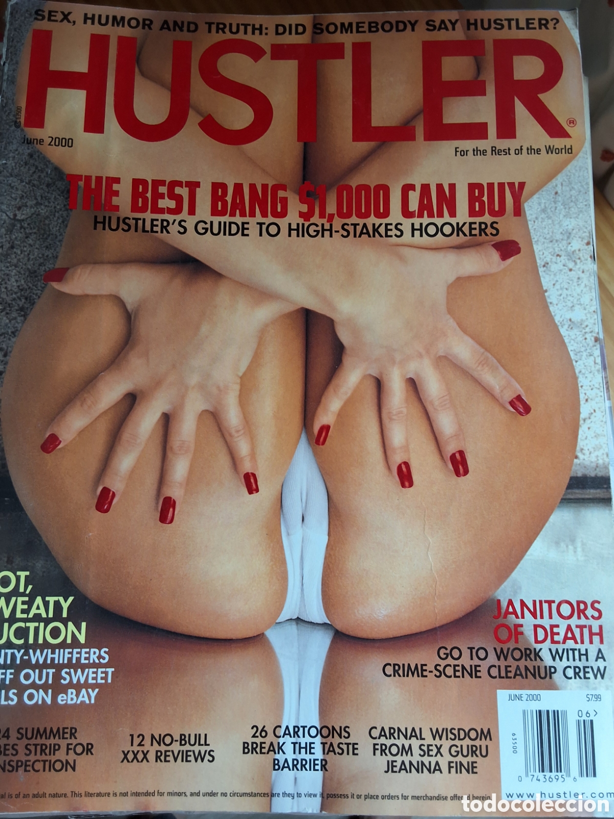Otros Art&iacute;culos de Coleccionismo en Papel: Hustler revista erotica americana desnudos mujeres 2000/6