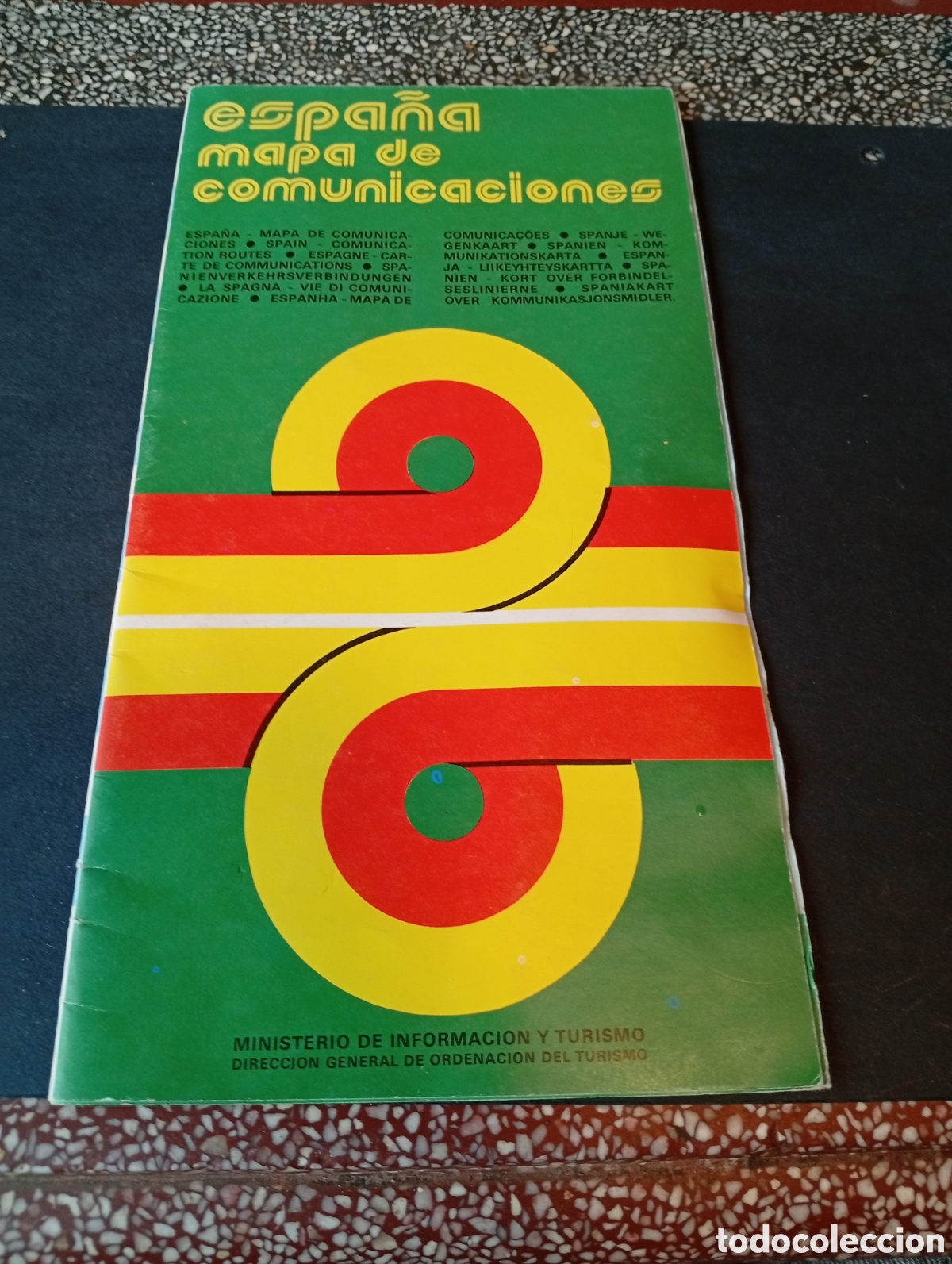 Otros Art&iacute;culos de Coleccionismo en Papel: Espa&ntilde;a mapa de comunicaciones