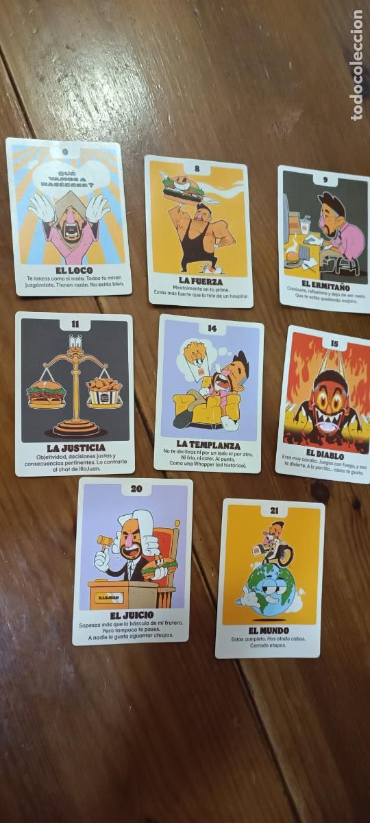 Otros Art&iacute;culos de Coleccionismo en Papel: 8 CROMOS BURGER KING BRUJILLO JUAN N&ordm; 0- 8- 9- 11- 14- 15- 20- 21