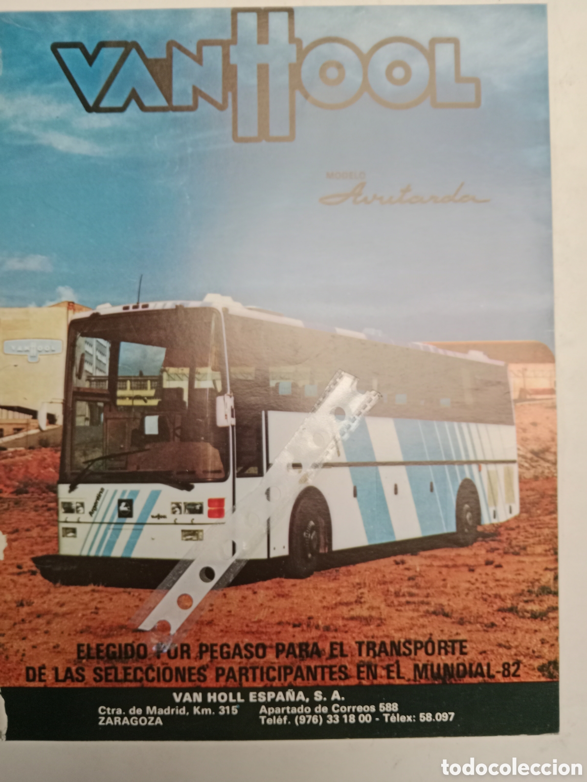 Otros Art&iacute;culos de Coleccionismo en Papel: Publicidad carrocer&iacute;as autob&uacute;s vanhool