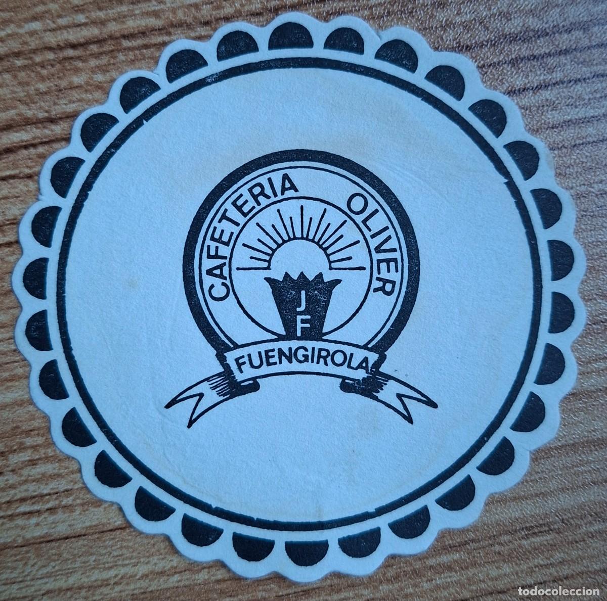 Otros Art&iacute;culos de Coleccionismo en Papel: Posavasos Cafeter&iacute;a Oliver - Fuengirola - Costa del Sol (M&aacute;laga)