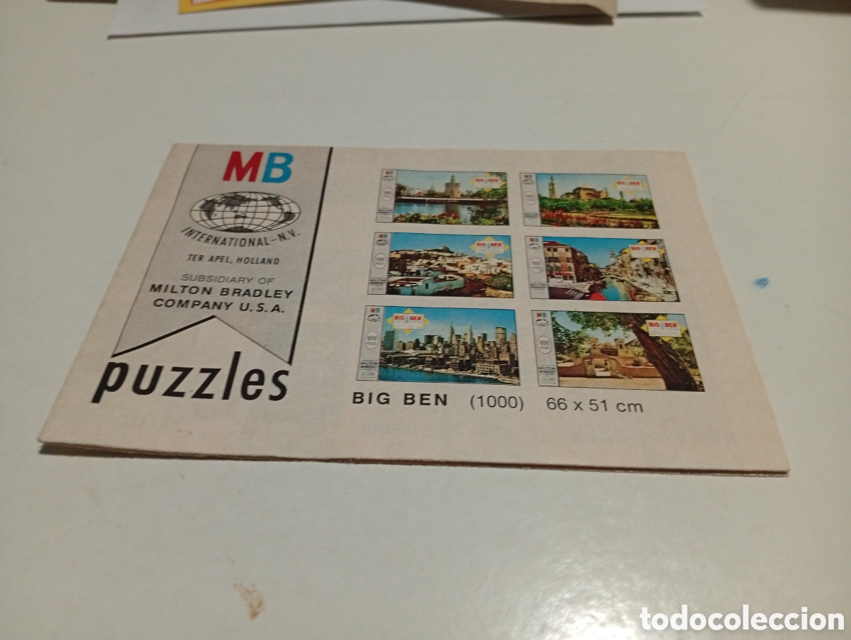 Otros Art&iacute;culos de Coleccionismo en Papel: Cat&aacute;logo puzzles MB Milton Bradley Company U.S.A.