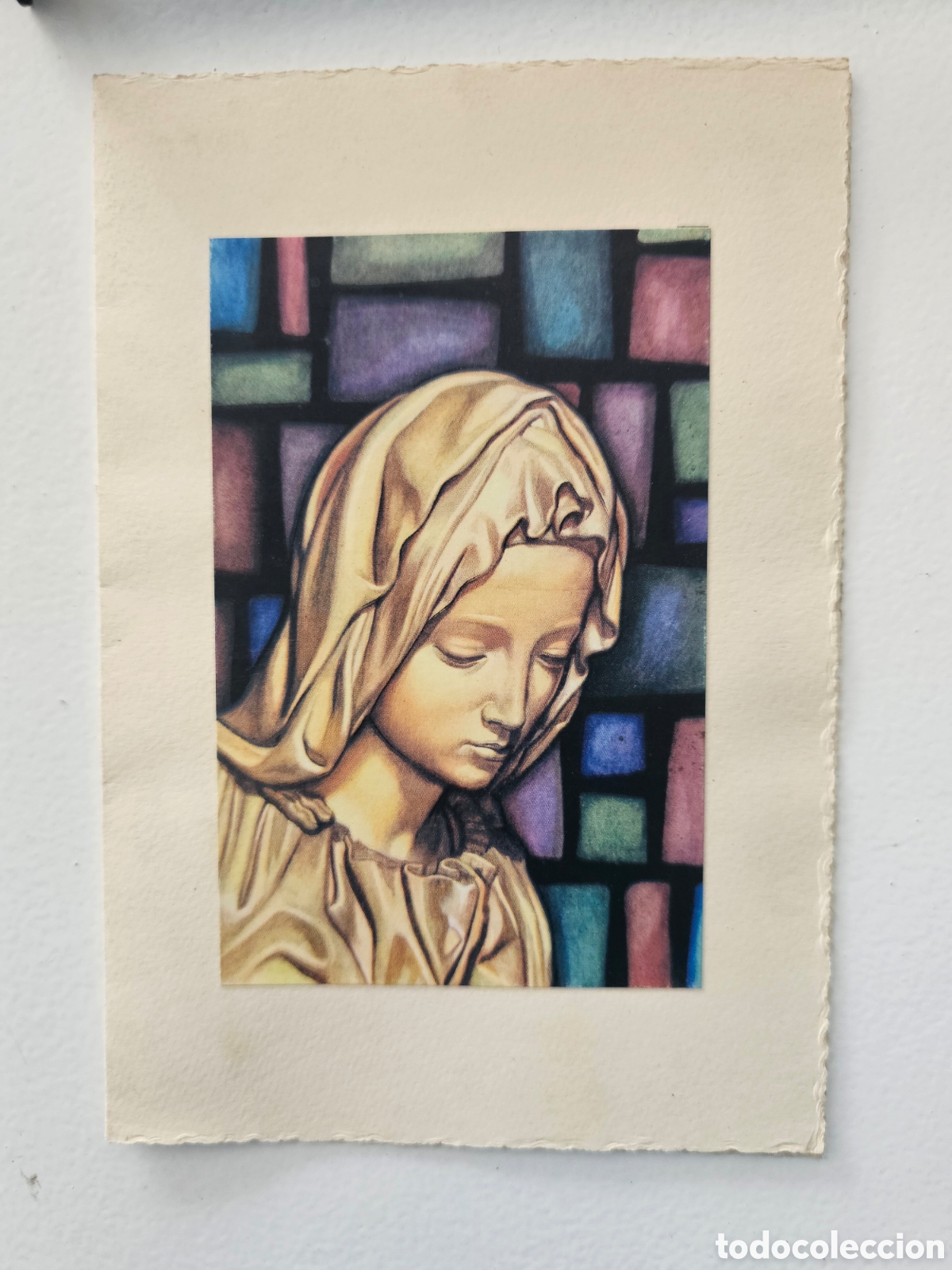 Otros Art&iacute;culos de Coleccionismo en Papel: Tarjeta de felicitaci&oacute;n de Navidad de la Virgen de 1967