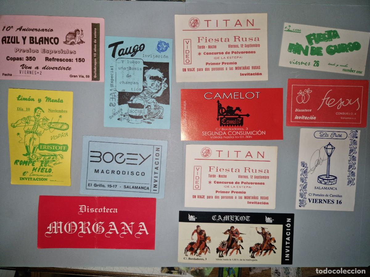 Otros Art&iacute;culos de Coleccionismo en Papel: DISCOTECAS A&Ntilde;OS 80, ENTRADAS INVITACION, SALAMANCA