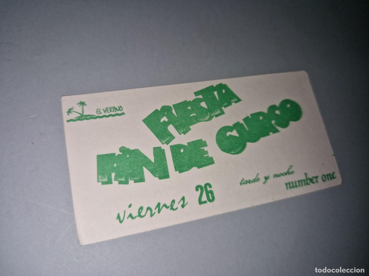 Otros Art&iacute;culos de Coleccionismo en Papel: ENTRADA INVITACI&Oacute;N DISCOTECA NUMBER ONE SALAMANCA A&Ntilde;OS 80