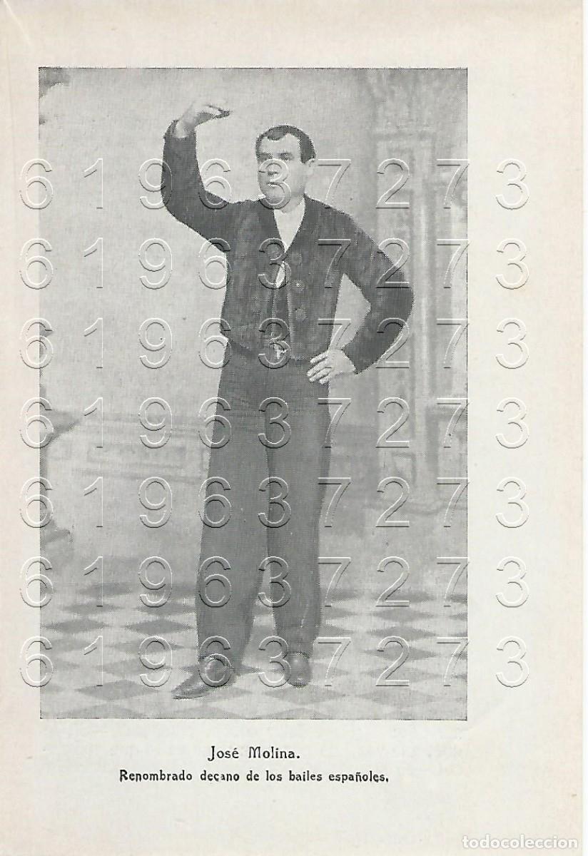 Otros Art&iacute;culos de Coleccionismo en Papel: JOSE MOLINA BAILAOR FLAMENCO CANTE JONDO LAMINA FOTOGRAFICA ANTIGUA 16X10 M15