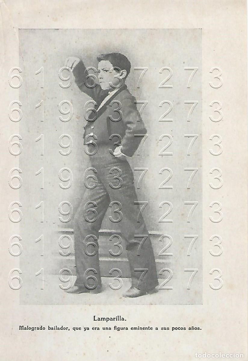 Otros Art&iacute;culos de Coleccionismo en Papel: LAMPARILLA BAILAOR FLAMENCO CANTE JONDO LAMINA FOTOGRAFICA ANTIGUA 16X10 M15