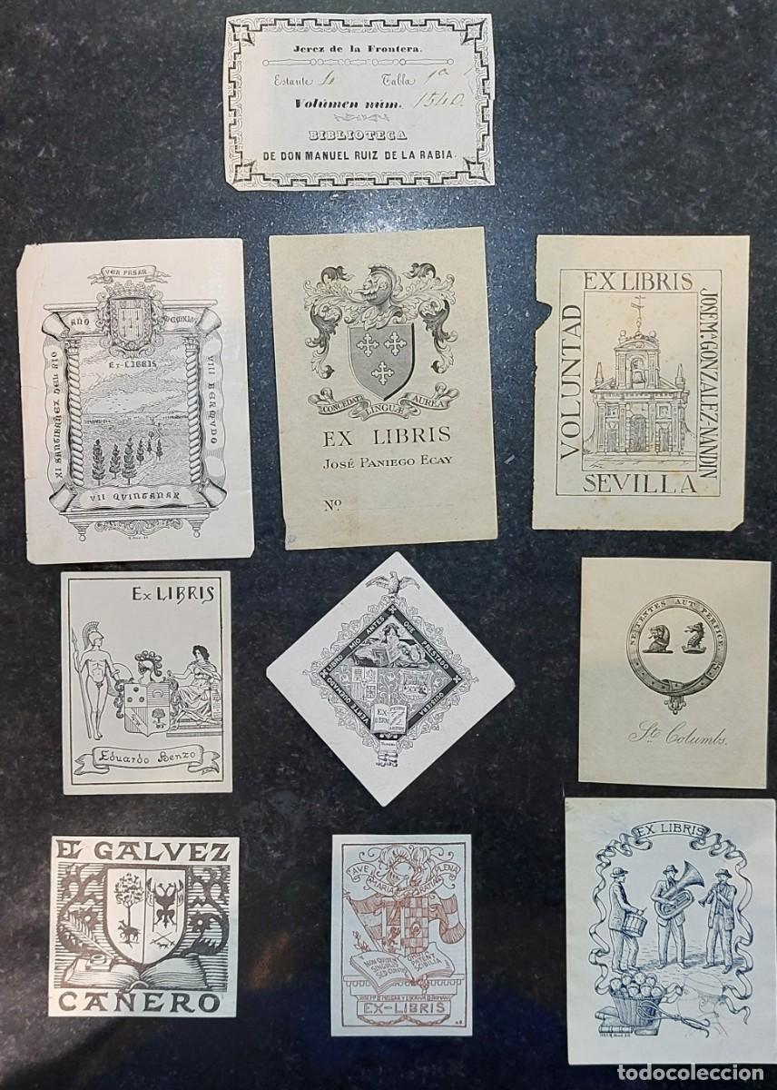 Otros Art&iacute;culos de Coleccionismo en Papel: 10 EX-LIBRIS ANTIGUOS