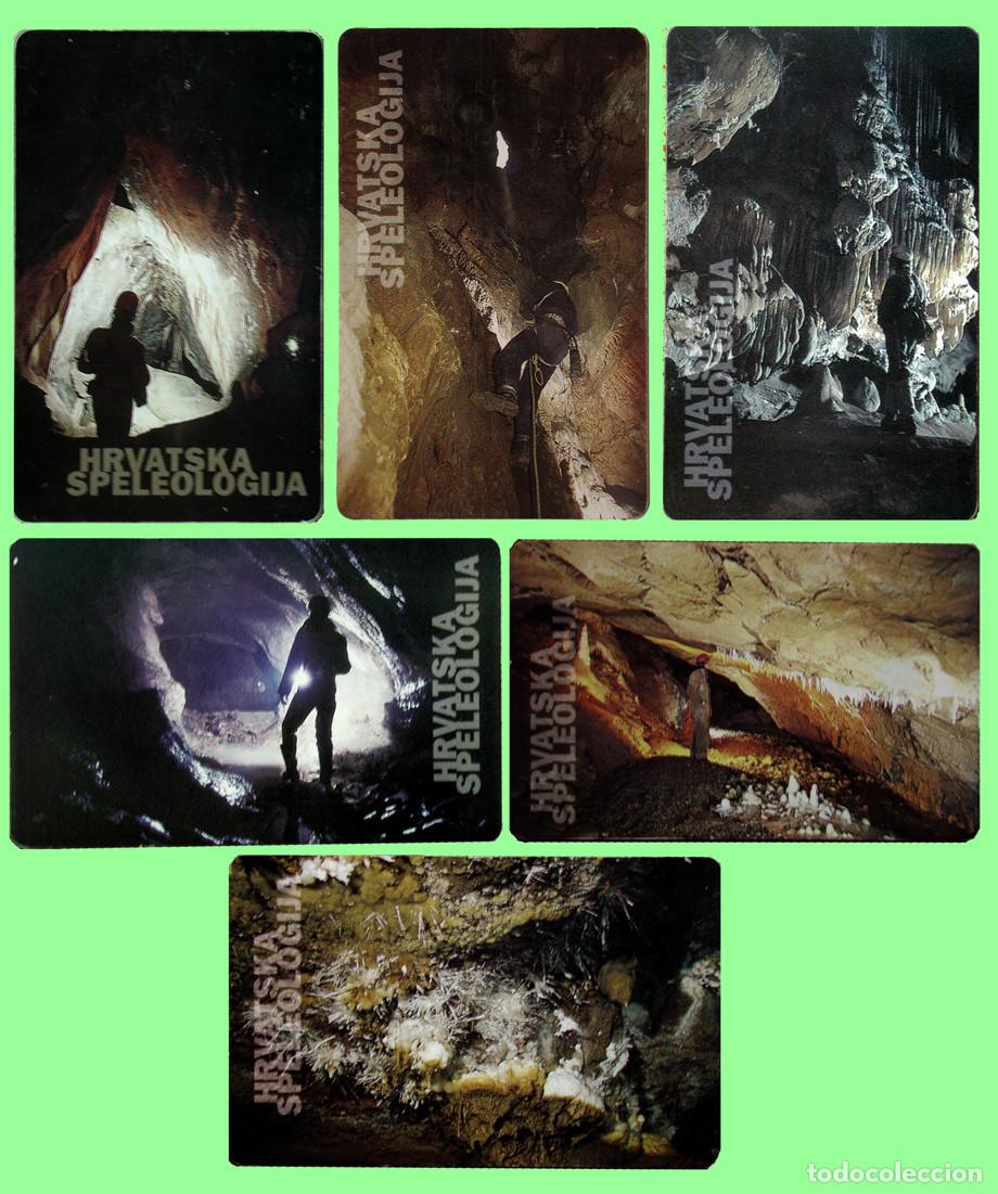 Otros Art&iacute;culos de Coleccionismo en Papel: 6 TARJETAS TELEFONICAS DE CROACIA - ESPELEOLOGIA - CUEVA