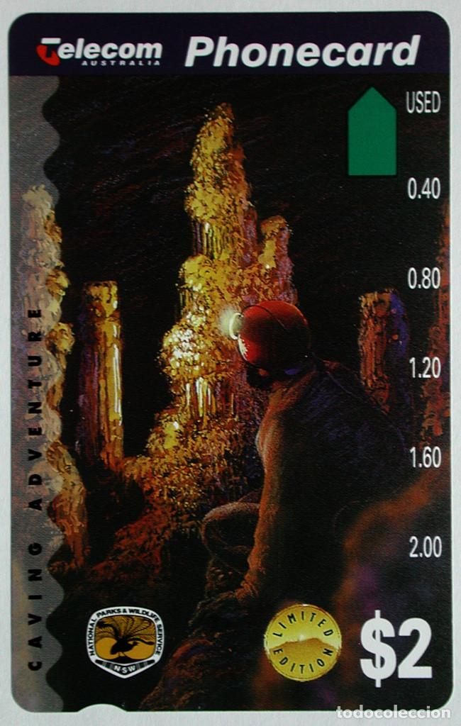 Otros Art&iacute;culos de Coleccionismo en Papel: TARJETA TELEFONICA DE AUSTRALIA - ESPELEOLOGIA - CUEVA