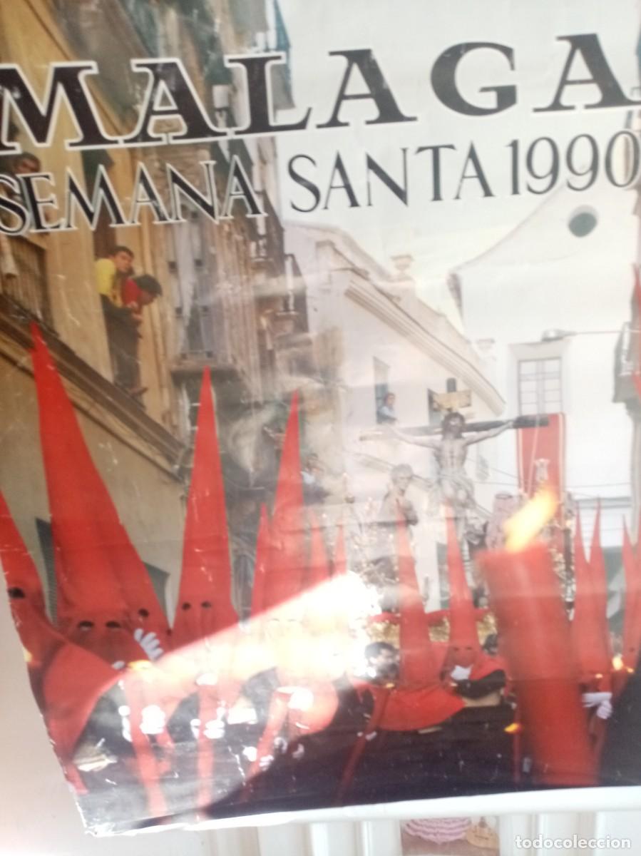 Otros Art&iacute;culos de Coleccionismo en Papel: CARTEL MALAGA SEMANA SANTA 1990 MEDIDA 67 X 90