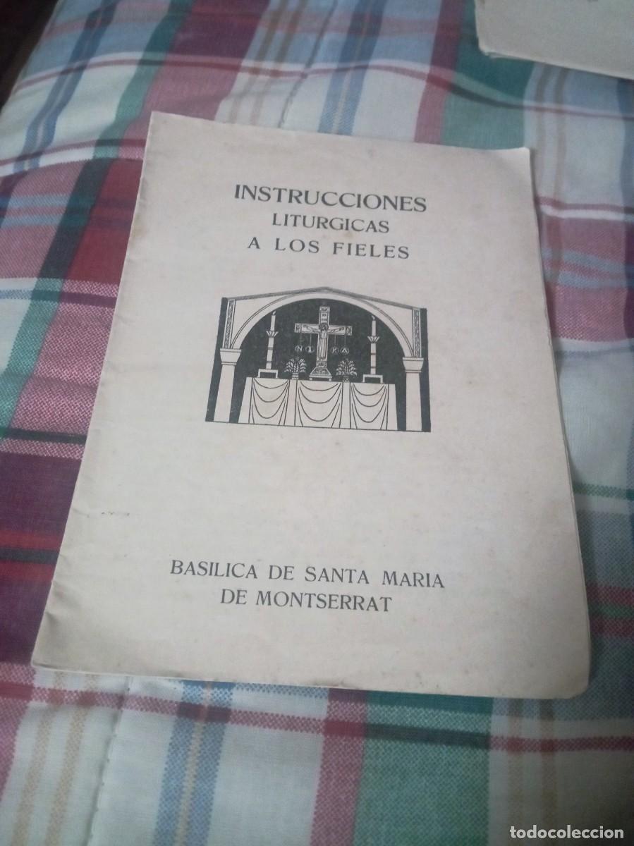 Otros Art&iacute;culos de Coleccionismo en Papel: Instrucciones lit&uacute;rgicas a los fieles Montserrat