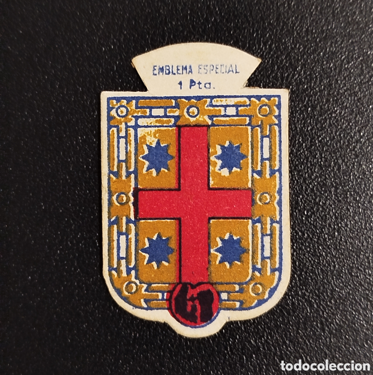 Otros Art&iacute;culos de Coleccionismo en Papel: EMBLEMA ESPECIAL VAL SECCION B 63 AUXILIO SOCIAL INSIGNIA CROMO SELLO ANTIGUO