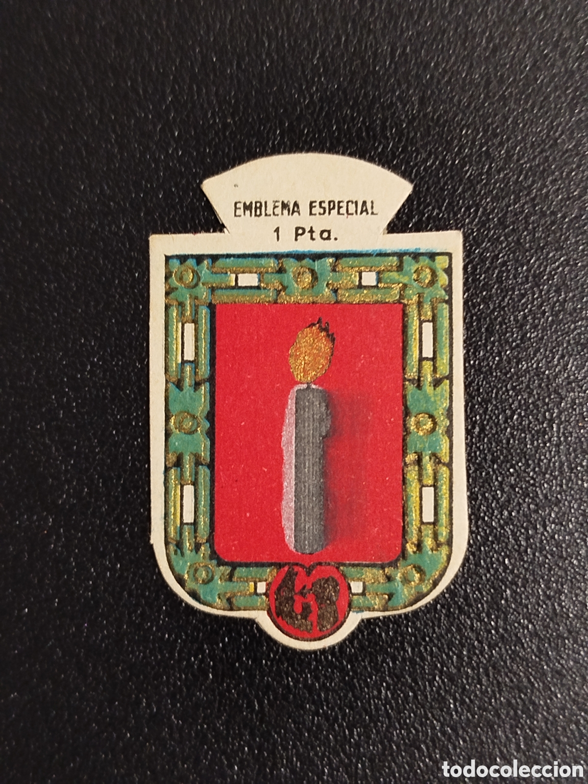 Otros Art&iacute;culos de Coleccionismo en Papel: EMBLEMA ESPECIAL BERNALES SERIE B 55 AUXILIO SOCIAL INSIGNIA CROMO SELLO ANTIGUO
