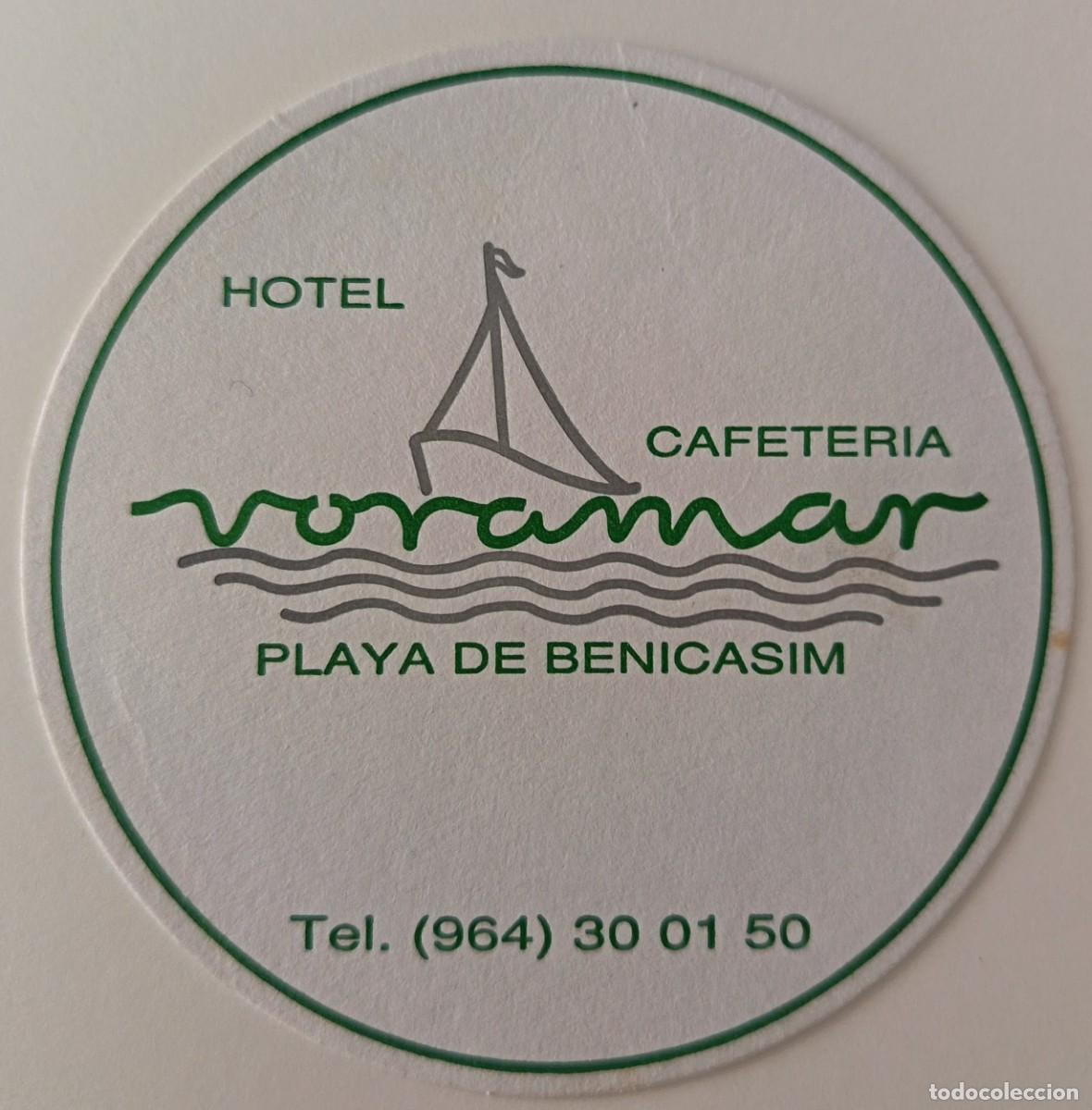 Otros Art&iacute;culos de Coleccionismo en Papel: Posavasos. Hotel Cafeteria Voramar. Playa Benicasim.