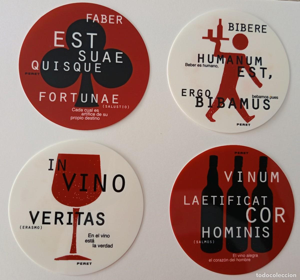 Otros Art&iacute;culos de Coleccionismo en Papel: 4 Posavasos. Redondos de plastico. Diferentes modelos de la misma coleccion.