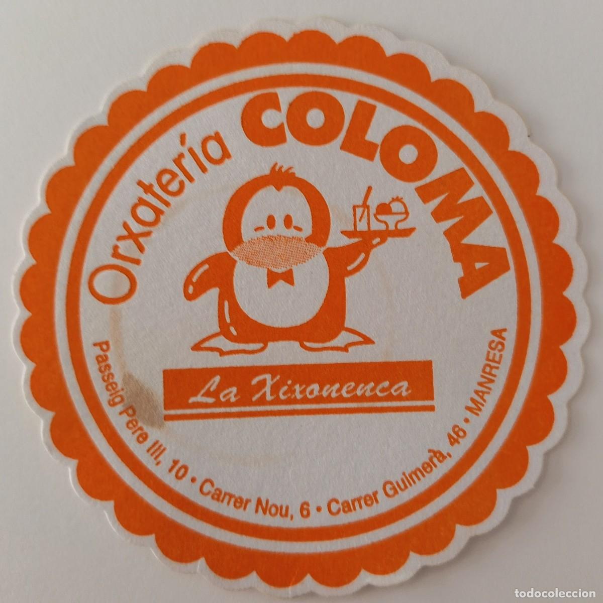 Otros Art&iacute;culos de Coleccionismo en Papel: Posavasos. Redondo. Troquelado. Horxateria Coloma. La Xixonenca. Manresa.