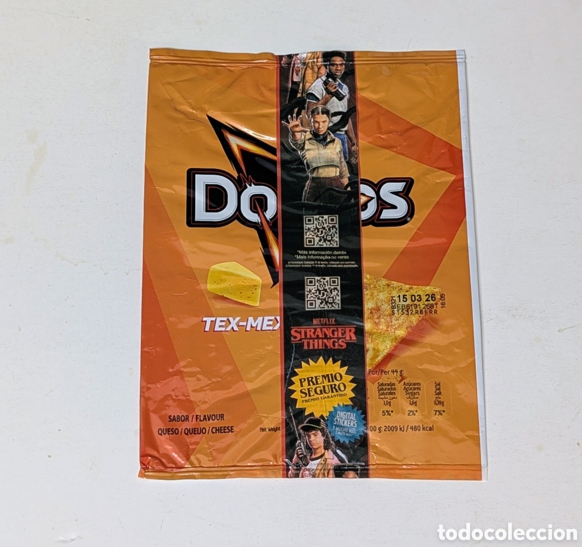 Otros art&iacute;culos de coleccionismo en papel: BOLSA ENVOLTORIO DORITOS STRANGER THINGS - Foto 1