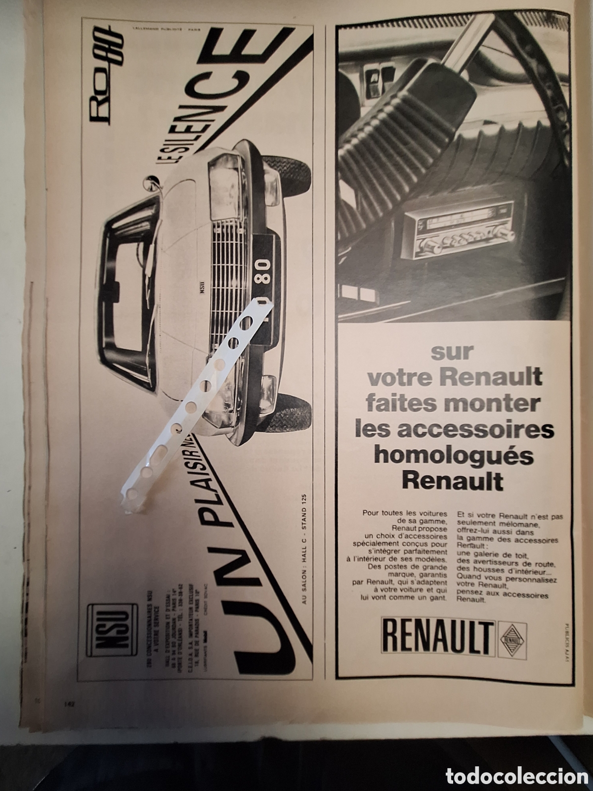 Otros Art&iacute;culos de Coleccionismo en Papel: Publicidad autom&oacute;vil nsu de 1970