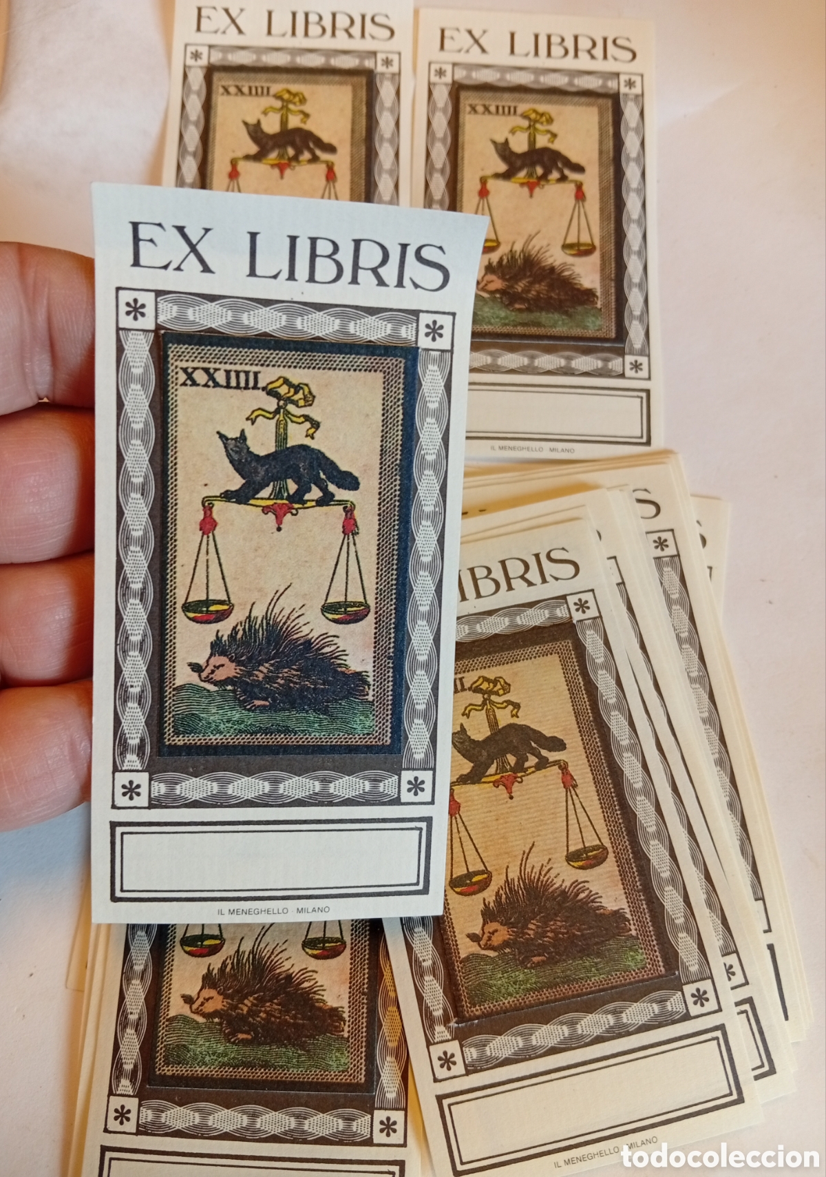 Otros Art&iacute;culos de Coleccionismo en Papel: Lote de 25 ex libris litograf&iacute;as vintage para personalizar libros