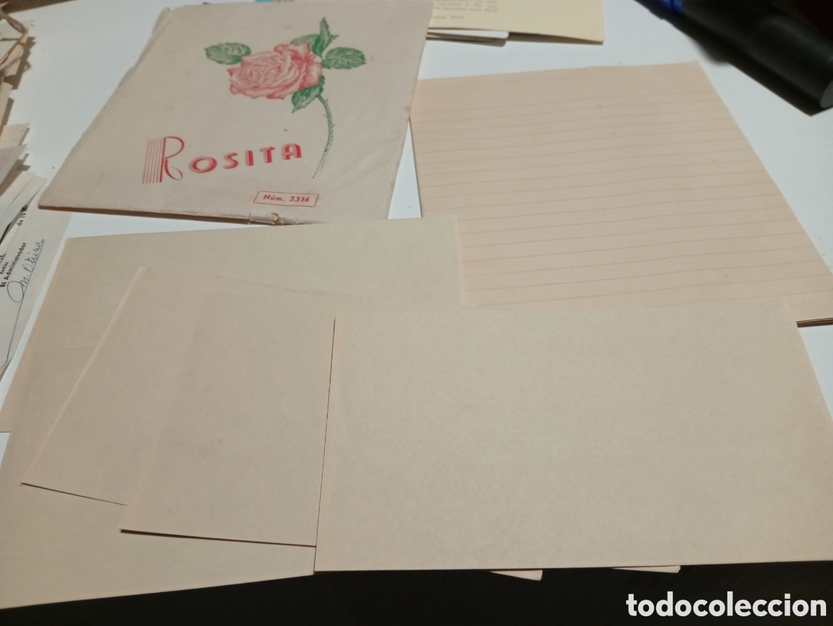 Otros Art&iacute;culos de Coleccionismo en Papel: Sobre Rosita sobres con hojas para escribir cartas