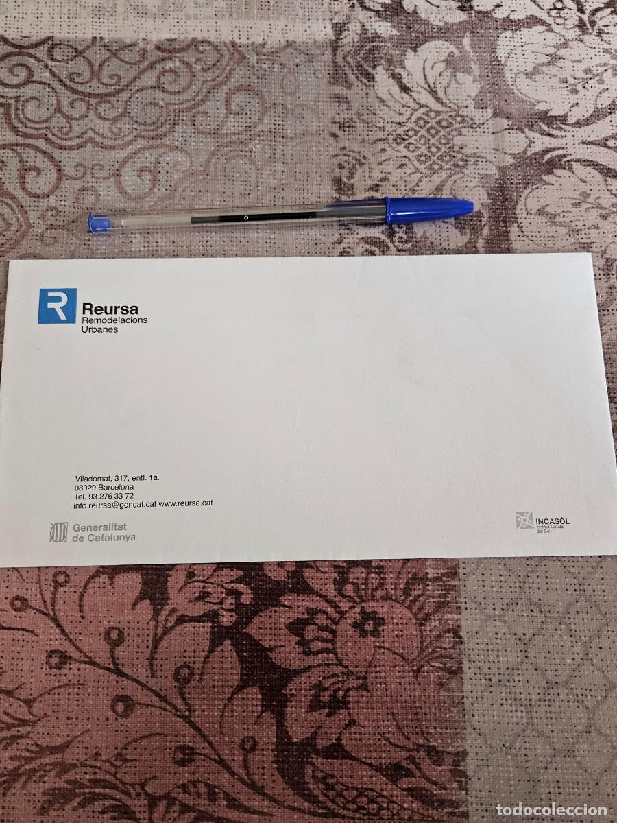 Otros Art&iacute;culos de Coleccionismo en Papel: Sobre De Papel Nuevo De La Empresa Reursa Remodelacions Urbanes Generalitat De Catalunya.