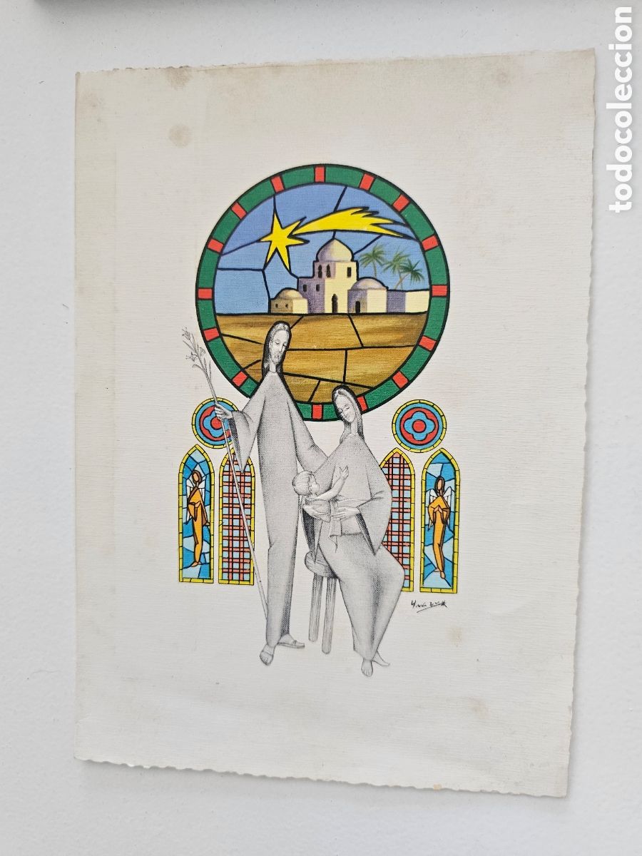 Collectionnisme Papier divers: Tarjeta de felicitaci&oacute;n de Navidad Petersime av&iacute;cola Toledana S.A Recas Toledo