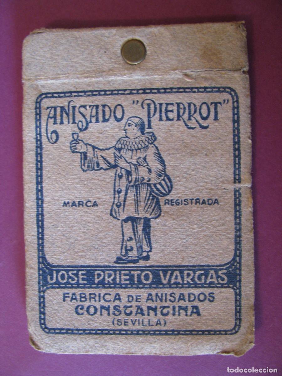 Otros Art&iacute;culos de Coleccionismo en Papel: LIBRETA PUBLICIDAD DE ANISADO PIERROT. JOSE PRIETO VARGAS. FABRICA DE ANISADOS CONSTANTINA.