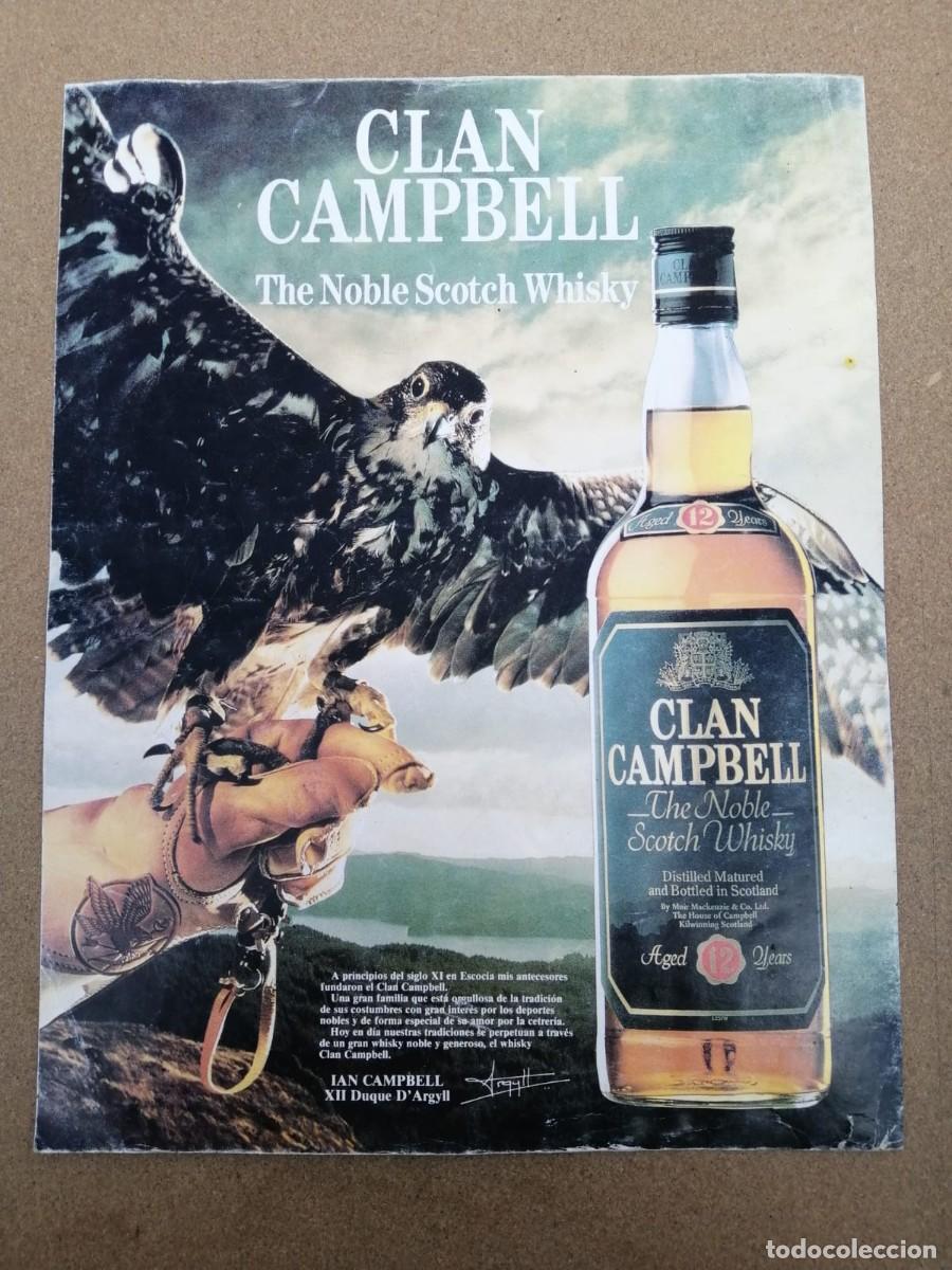 Otros Art&iacute;culos de Coleccionismo en Papel: ANUNCIO. CLAN CAMPBELL, THE NOBLE SCOTCH WHISKY