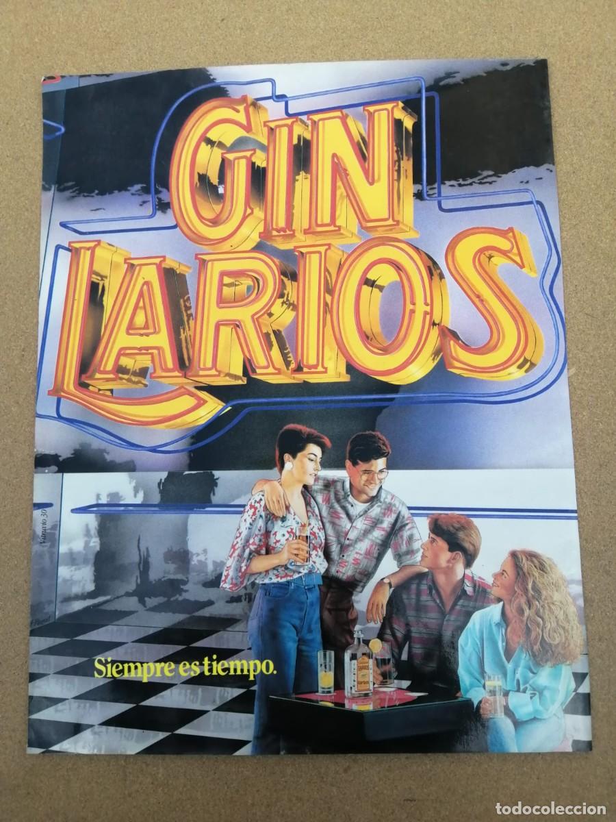 Otros Art&iacute;culos de Coleccionismo en Papel: ANUNCIO. SIEMPRE ES TIEMPO DE GIN LARIOS