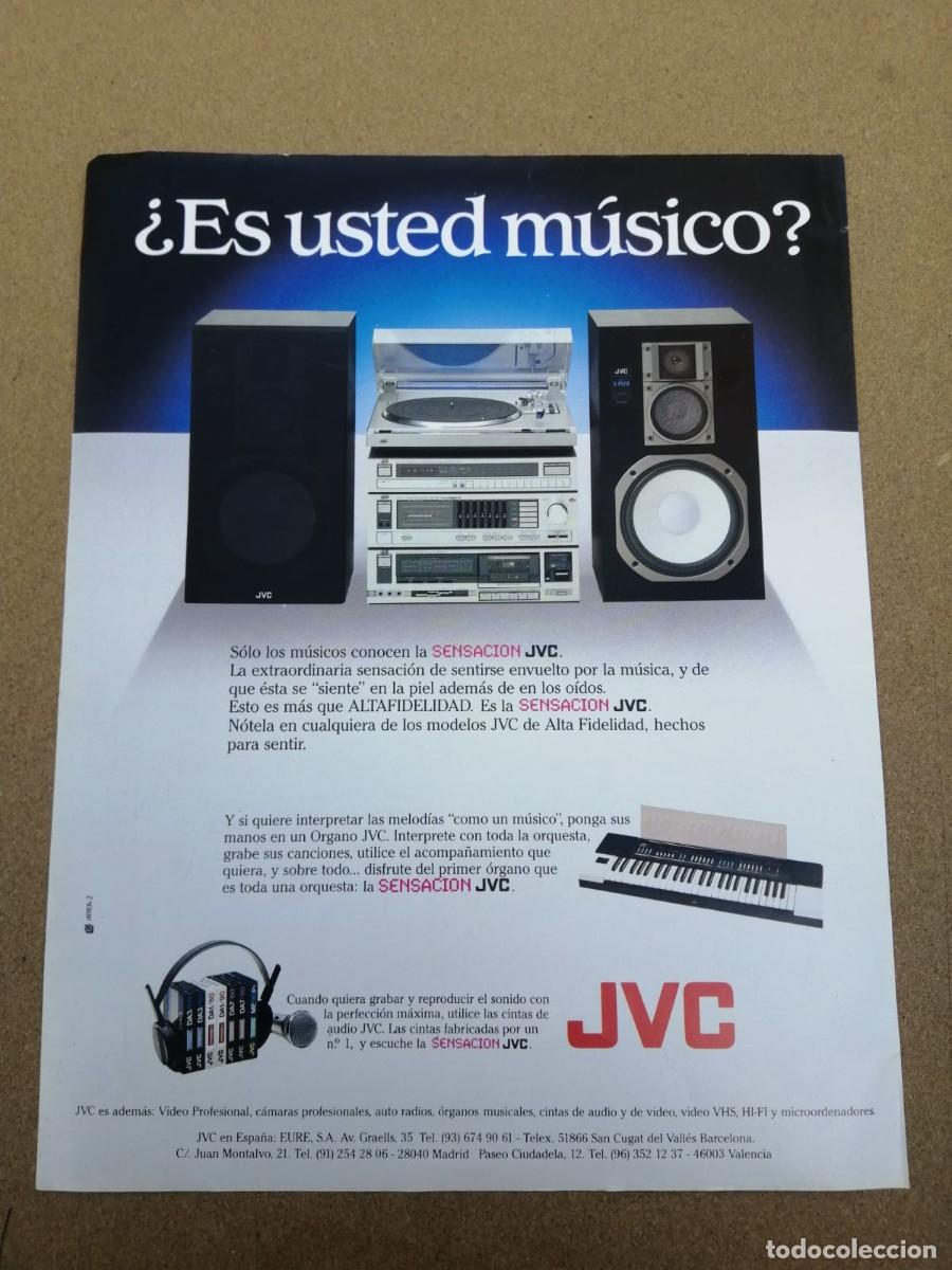 Otros Art&iacute;culos de Coleccionismo en Papel: ANUNCIO. ALTAFIDELIDAD JVC