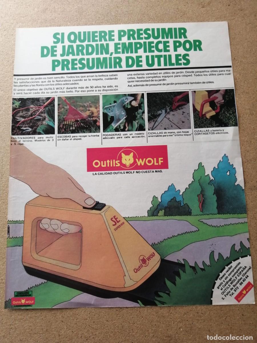 Otros Art&iacute;culos de Coleccionismo en Papel: ANUNCIO. UTILES DE JARDINERIA, OUTILS WOLF