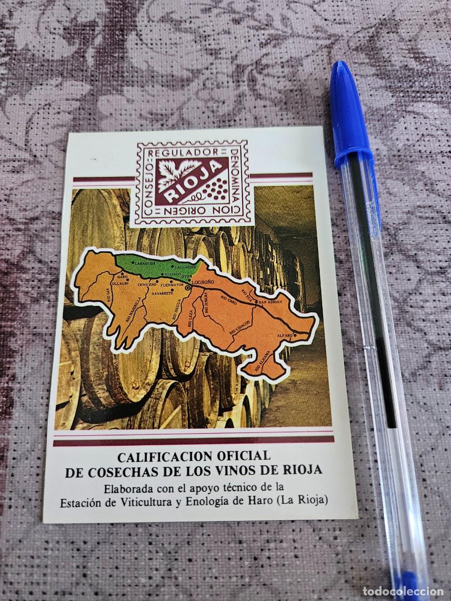Otros Art&iacute;culos de Coleccionismo en Papel: Antigua Tarjeta Informativa Que Detalla La Calificaci&oacute;n Oficial De Cosechas De Los Vinos De La Rioja