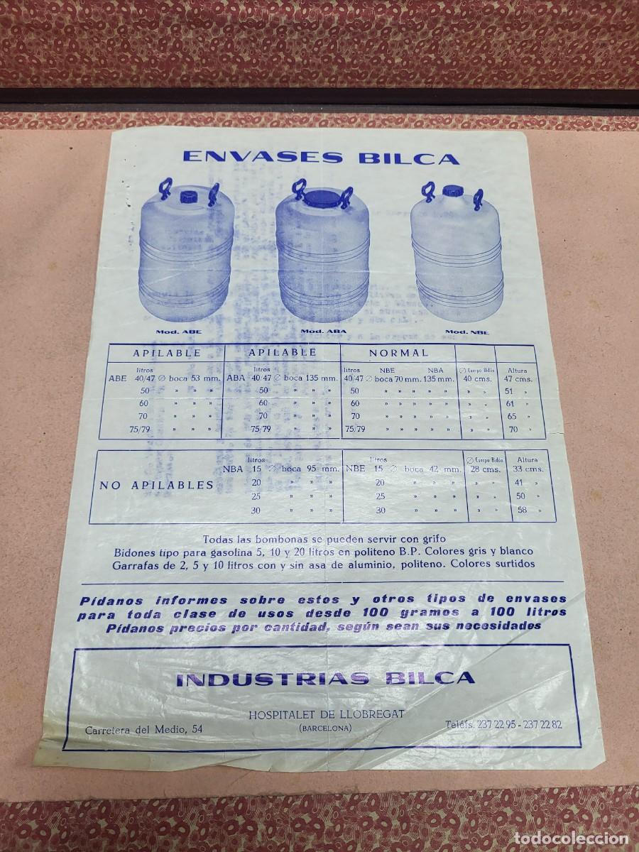 Otros Art&iacute;culos de Coleccionismo en Papel: PUBLICIDAD CATALOGO ENVASES BILCA HOSPITALET DE LLOBREGAT BARCELONA