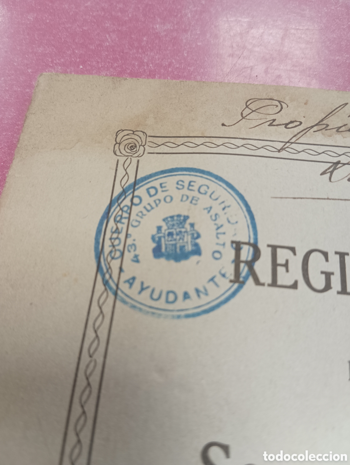Otros Art&iacute;culos de Coleccionismo en Papel: Reglamento Socorros Mutuos Cuerpo de Seguridad 1938 Rep&uacute;blica Guardia Asalto raro y &uacute;nico en TC