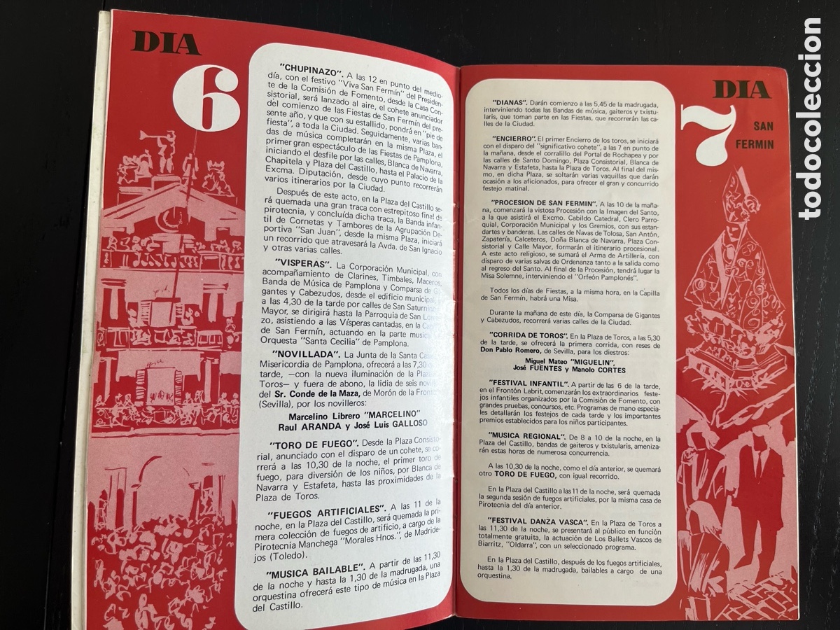 Otros art&iacute;culos de coleccionismo en papel: Programa de San Ferm&iacute;n, 1970 - Foto 6