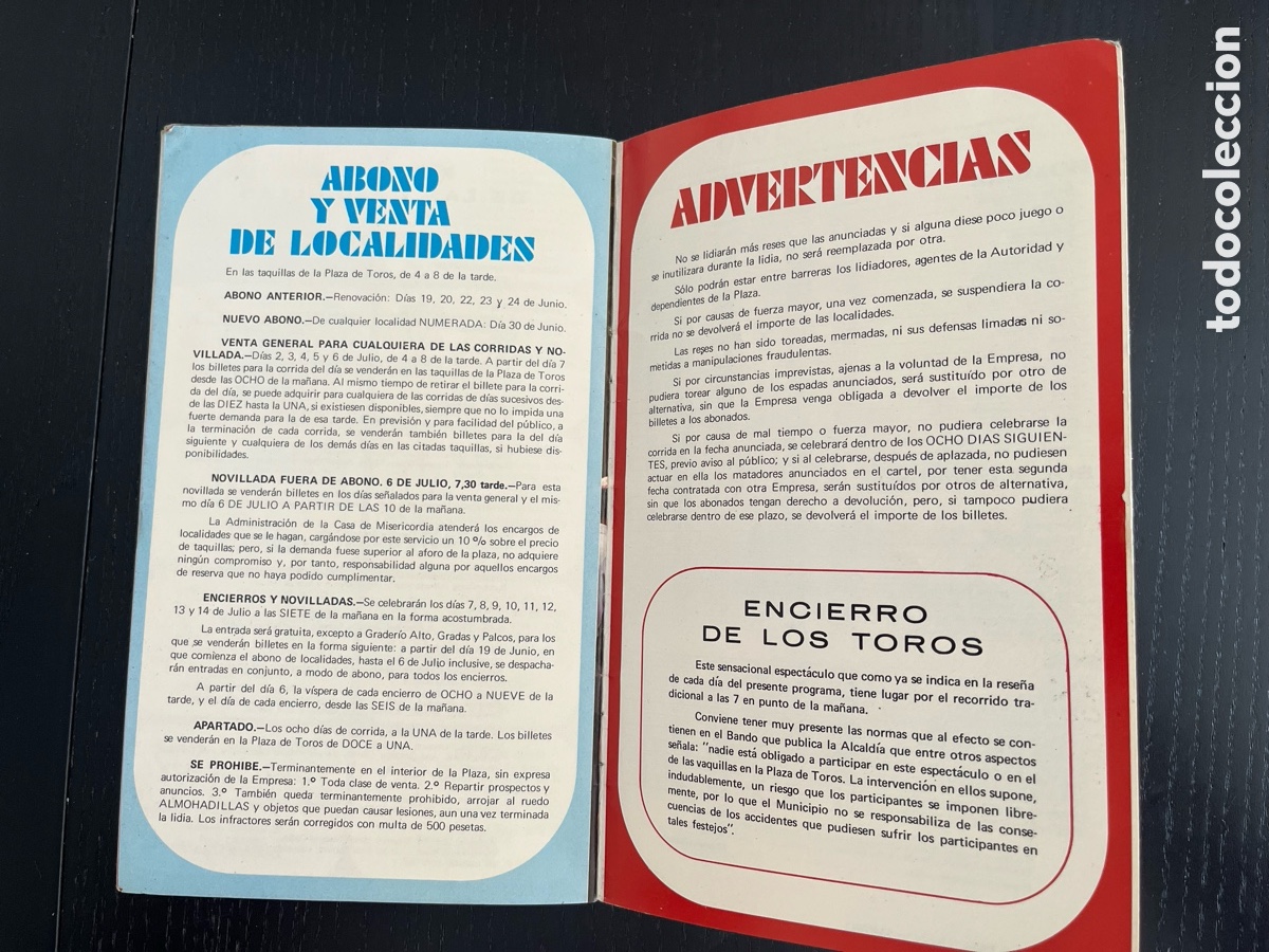 Otros art&iacute;culos de coleccionismo en papel: Programa de San Ferm&iacute;n, 1970 - Foto 13